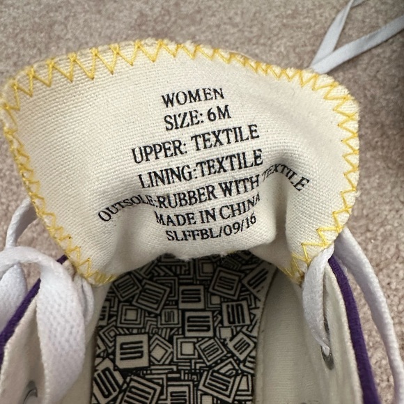 LSU sneakers. Size 6. - Picture 5 of 6